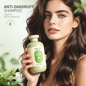 Champú Anticaspa GREENLEM 300ml con Extractos de Plantas Orgánicas para Cabello Graso y Seco, Cuidado del Cuero Cabelludo - Product Image 2