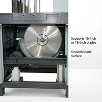 Machine de découpe de profilés en aluminium de précision Ouxin à montage supérieur à 90 degrés, moteur 2,2 kW, vitesse de broche 3800 tr/min, haute sécurité
