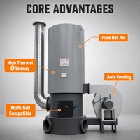 LRF 200 SCII 2000000kcal/h Supergrote SCII biomassa droogoven met hetelucht voor drooginstallaties, centrale verwarming
