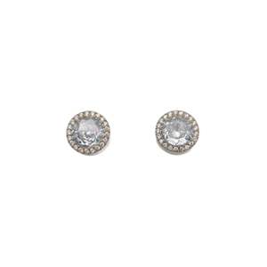 <b>Crystal</b> <b>Earrings</b> 316L Stainless Steel PVD Gold Plating Sustainable Resistant <b>Studs</b> - Product Image 1