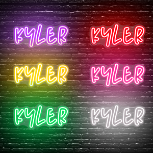 Luces LED de neón y letreros de neón con diseño personalizado gratuito. Letreros de neón LED personalizados disponibles para uso comercial, fiestas de cumpleaños y el hogar. - Product Image 4