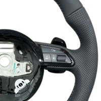 Volant en cuir à fond plat personnalisé pour Audi A3 8V A4 B8 A5 A6 A7 Q3 Q5 Q7 S8 R8 S3 S5 – Vente Flash