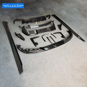 Nouveaux Kits de carrosserie LD capots de moteur en Fiber de carbone lèvre avant éclairée lèvre arrière Spoiler aile jupe arrière pour X5M <span class=keywords><strong>F95</strong></span> - Product Image 2