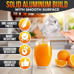 Presse-agrumes <span class=keywords><strong>manuel</strong></span> en aluminium, presse-fruits OEM ODM personnalisé, outils pour fruits et légumes antiadhésifs et compatibles lave-vaisselle - Product Image 4
