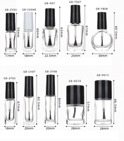 Bouteille ronde de vernis en gel 15 ml bouteille de vernis à ongles vide emballage bouteilles en verre pour vernis à ongles