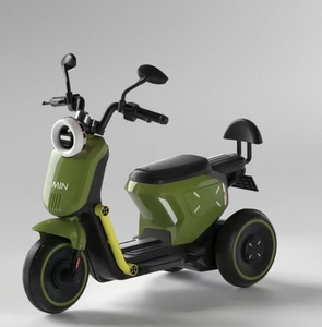 Mini moto <span class=keywords><strong>électrique</strong></span> à trois roues pour enfants, à batterie, avec éclairage LED, design en plastique, en promotion, pour jouet à enfourcher - Product Image 3