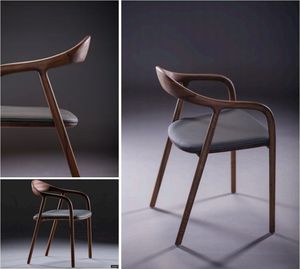 Sillas <span class=keywords><strong>de</strong></span> Comedor con Brazos <span class=keywords><strong>de</strong></span> Madera Sólida y Tapizado en Cuero Negro Acento <span class=keywords><strong>de</strong></span> Fábrica JP al por Mayor, Sillas <span class=keywords><strong>de</strong></span> Comedor <span class=keywords><strong>de</strong></span> Madera <span class=keywords><strong>de</strong></span> Nogal para Comedor - Product Image 2