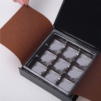 Boîte à truffes en plastique de 16 pièces, boîte à truffes en chocolat de luxe, boîte cadeau en carton rigide avec fermeture magnétique, boîtes en papier pour emballage