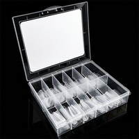 140 pièces/boîte – Nouvelles formes d'ongles papillon françaises en acrylique pour extension rapide – Gel cristal sans papier pour extension d'ongles en gel