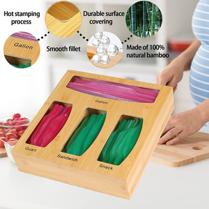 Ziplock-organizador de almacenamiento para cajón de cocina, bolsa de bambú, Compatible con Ziploc, <span class=keywords><strong>Solimo</strong></span> - Product Image 6