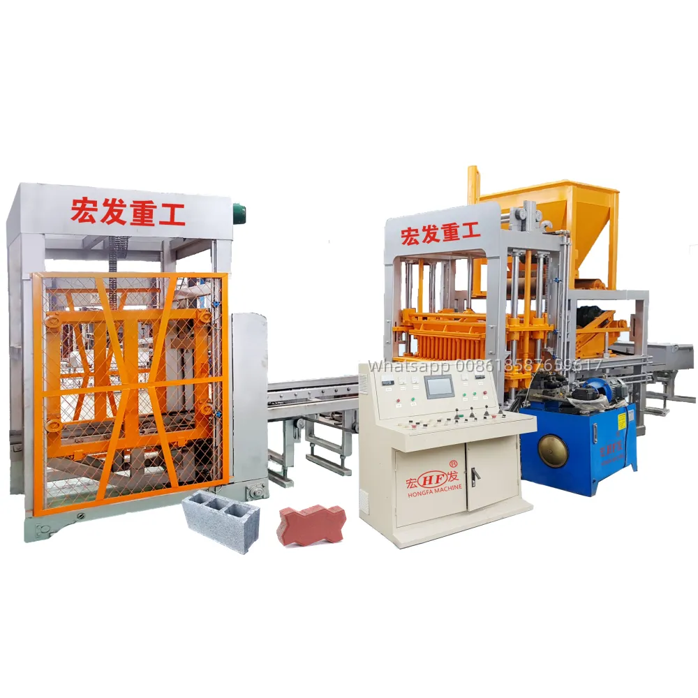 Automatic Cement Blocks Production Machine Paver Construction brick machine for building materials