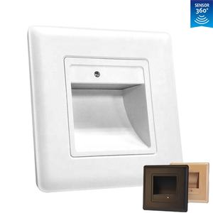 Lumière LED encastrée murale à détecteur de mouvement radar 1,5W, allumage/extinction automatique, pour couloir, <span class=keywords><strong>escalier</strong></span>, passage - Product Image 3