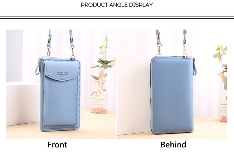 New Design Women Multifunctional Leather Wallet Mobile Phone Bags Women Ladies Cellphone Bag