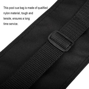 Sac de rangement pour queue de billard 82 x 9 cm, boîte pour 1/2 queue, tissu Oxford noir, pour la protection des queues de billard - Product Image 5