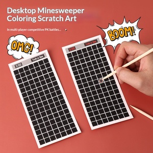 Cartes à gratter créatives Minesweeper : Jeu de dessin interactif et éducatif amusant, fabriqué en Chine, idéal pour les enfants - Product Image 3