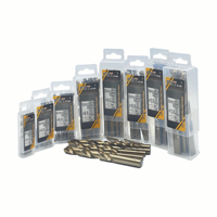 Foret de centrage PHT STAR HSS 4241 PHT 4241, lot de 5 pièces, DIN338, 10 mm, queue droite, pour perçage rapide du métal