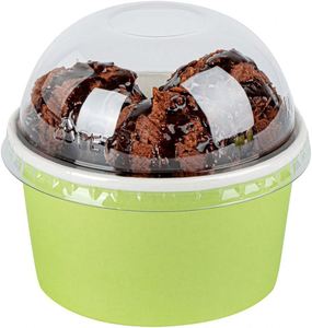 4oz Single Wall <b>Disposable</b> Paper Ice Cream <b>Cups</b> & Tubs Super Quality Custom Printed Frozen Yogurt <b>Cups</b> - Product Image 2