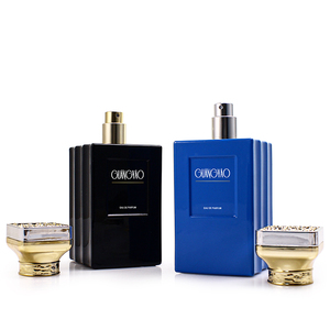 Botella de Perfume de Vidrio Corrugado de 100 ml, Personalizada y de Lujo, para Hombre, con Caja de Regalo Cuadrada a Juego - Product Image 2