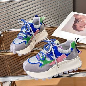 Dropshipping Spring New Thick Sole Platform Casual Running Shoe Muti Color Chunky Women Sneakers - Product Image 2