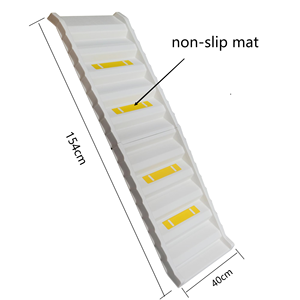 Groothandel Effen Patroon Opvouwbare Hond Ramp Trap <span class=keywords><strong>Plastic</strong></span> Huisdier Trappen Ladders Voor Auto - Product Image 4