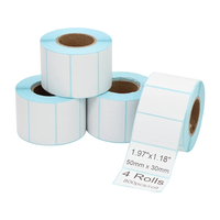 Rouleau d'étiquettes thermiques directes vierges Haoxuan, autocollantes, imperméables, imprimables et inscriptibles pour l'identification des produits et l'emballage