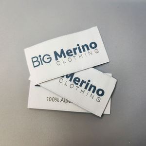 Eco Friendly Satin Printed Clothing Sizing <b>Labels</b> Custom Clothes Fabric Woven Clothing Main Washing <b>Label</b> for Textile - Product Image 1