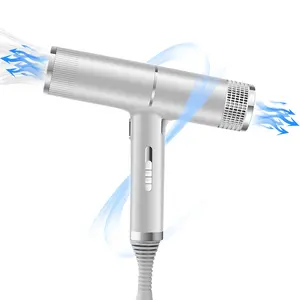 Low Noise Hot Cold Air Blow Dryer 3 Wind Speed Fast Dry Leafless Hair Dryer with Concentrator