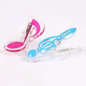 Clips de notación <span class=keywords><strong>musical</strong></span>, Clips de Notas Clave, hoja de papel de libro de música de Piano, Carpeta de soporte de resorte de <span class=keywords><strong>nota</strong></span> <span class=keywords><strong>Musical</strong></span> de plástico - Product Image 5