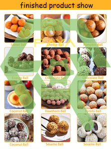 Machine à boules de noix de <span class=keywords><strong>coco</strong></span> au <span class=keywords><strong>chocolat</strong></span> Machine à pommes de terre/pommes de terre violettes/boulettes de légumes ligne de formage - Product Image 5