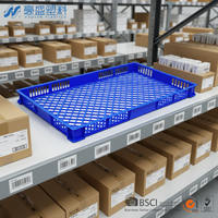 Panier en plastique perforé empilable, ultra-plat, haute ventilation, prix de gros, fourni par le fabricant