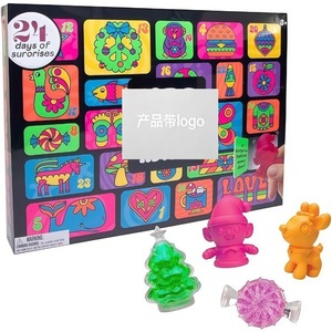 24 cajas sorpresa para calendario de Adviento, juguetes suaves de descompresión, sorpresa y alivio del estrés, regalos divertidos para Navidad y Pascua - Product Image 6