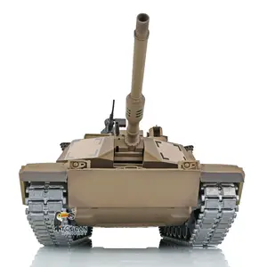 US Warehouse Henglong 1/16 Scale 7.0 custom Abrams RC Tank 3918 360 Turret barel Recoil