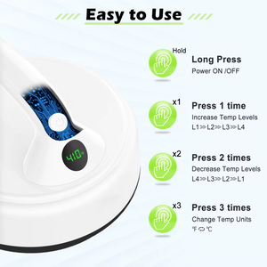 Hybons New Portable 5-Inch Manual Heat Press <b>Machine</b> for Craft <b>Vinyl</b> Projects 4 Temperature Settings 6-Month Warranty Safe Easy - Product Image 2