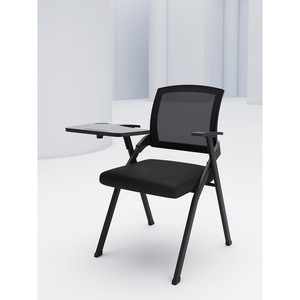 Chaise de formation pliante confortable avec table intégrée et tableau d'écriture pour salles de conférence et de formation - Product Image 4