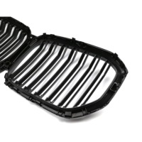 Grille de calandre centrale noire brillante à double lamelles 2019-ABS pour BMW X5/X6 G05