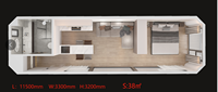Capsule Spatiale Mobile Préfabriquée de Luxe Durable et Écologique avec Salle de Bain, Salon, Salle de Sport, Chambre à Coucher, Supermarché, Ferme, Mini-Maison