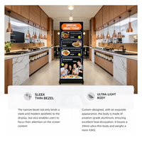 Display LED GOB per Poster, Segnaletica Digitale per Interni, Schermo Pubblicitario Ultra Sottile 4K Leggibile alla Luce Solare, CMS Integrato, Supporto da Pavimento per Negozi