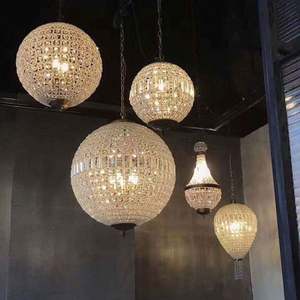 Đèn chùm pha lê K9 hiện đại, đèn treo phòng khách khách sạn, đèn chùm cưới sang trọng phong cách Bắc Âu, đèn LED - Product Image 5