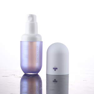 Bouteilles de pompe à lotion de pulvérisation en plastique portables 30ml 1oz en forme de capsule vide cosmétique soins de la peau visage pompe à brouillard pulvérisateur Type d'étanchéité - Product Image 5