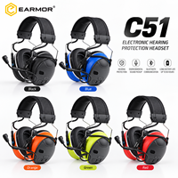 Casque anti-bruit électronique certifié ANSI avec Bluetooth pour la tonte et le travail du bois