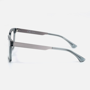 Kính mắt gọng vuông acetate cao cấp dày dặn dành cho nam, màu xám pha xanh lá cây nâu, kiểu dáng sang trọng - Product Image 3