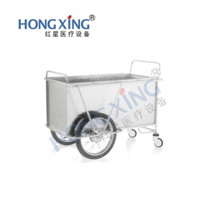 Hong Xing HX-E43 Stainless Steel Medical <b>Trolley</b> 1350x600x800mm Hospital Laundry Transport Cart - Product Image 1