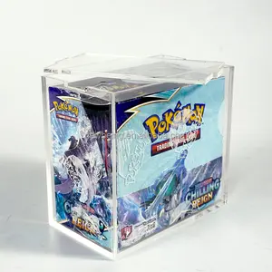 Vente en gros de boîtes de cartes Gameboy Pokemon 1ère édition Boîte d'entraînement Tcg Présentoir en acrylique