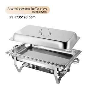 Calentador de Alimentos Moderno de Acero Inoxidable, con Capacidad de 9L, Funciona con Alcohol, Color Plateado, con 12 Horas de Calentamiento, para Dropshipping en Ebay, Nueva Tendencia - Product Image 4