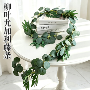 Guirnaldas de laurel de eucalipto, follaje artificial para decoración de bodas, hogar y fiestas. - Product Image 1