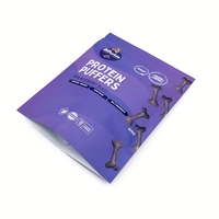 Sachet Doypack en Papier Kraft Biodégradable avec Fermeture Zip Refermable pour Emballage de Friandises pour Chiens et Aliments pour Animaux, Impression de Logo Personnalisé