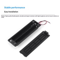 Boîtier de batterie YULI 4 cellules AA long format en ABS avec couvercle, conception intégrée, câble de connexion 6V BMS