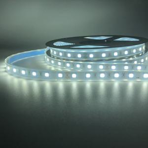 Bande lumineuse souple flexible 24V 5050 IP67 étanche, 60 LED, lumière verte et blanche 6000K, basse tension, haute luminosité - Product Image 2