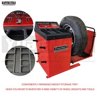Équilibreuse et aligneuse de roues de camion automatique YuanMech, homologuée CE, capacité maximale de roue 200 kg