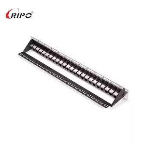 Panel de Conexiones Cat5e de 24 Puertos Sin Blindaje, con Puertos Chapados en Oro para Ethernet, Duradero - Product Image 3